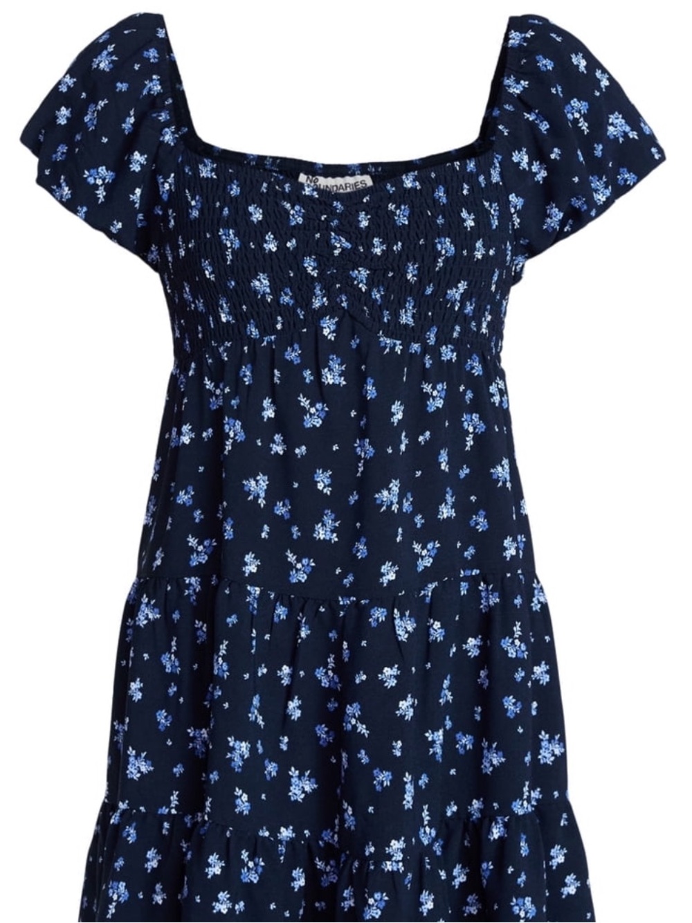 No Boundaries Bubble Sleeve Babydoll Dress